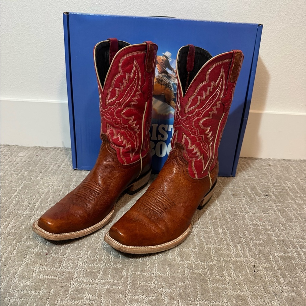 Resistol Smooth Ostrich Western Boots